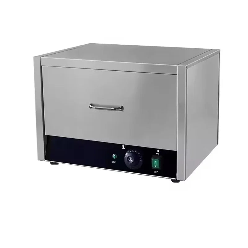 CZ-32W electric hot dog and bun warmer with pull-out drawer, stainless steel