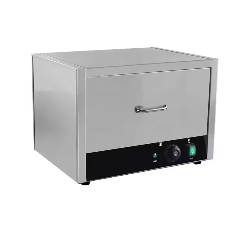 CZ-32W electric hot dog and bun warmer with pull-out drawer, stainless steel