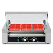 CZ-7 seven-roller hot dog roller grill, stainless steel
