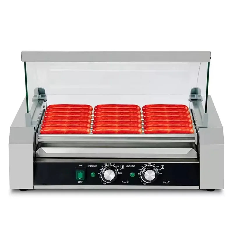 CZ-7 seven-roller hot dog roller grill, stainless steel
