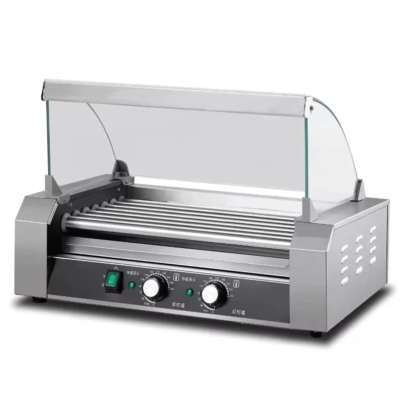 CZ-7 seven-roller hot dog roller grill, stainless steel