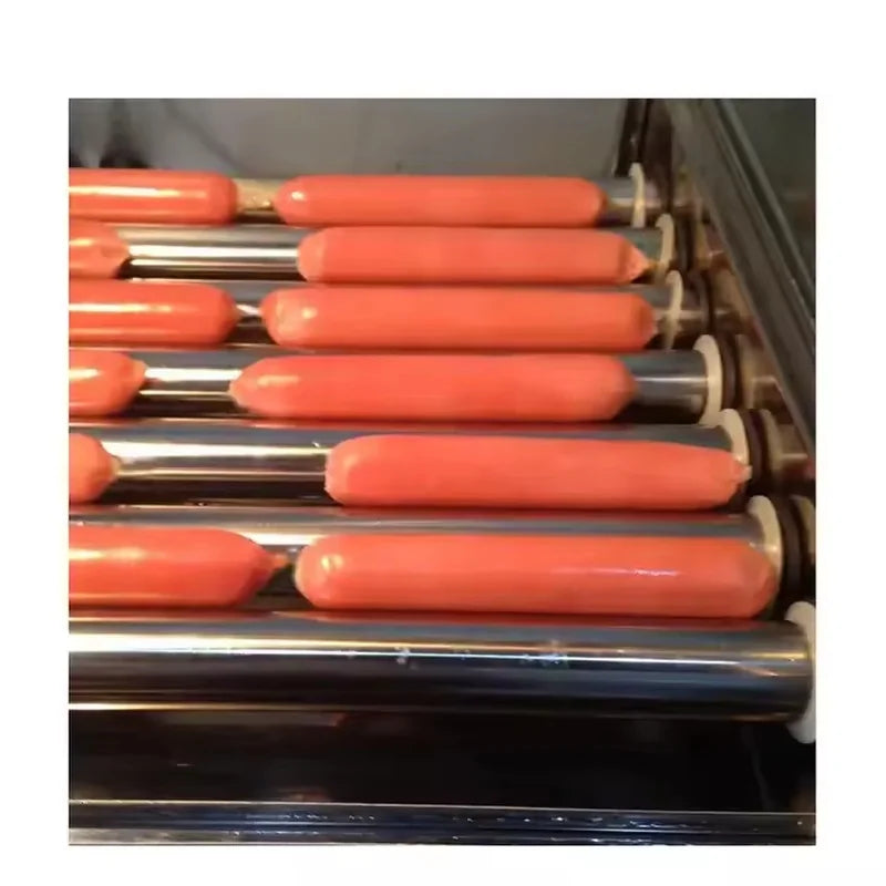 CZ-9W nine-roller hot dog roller grill with warmer drawer, stainless steel