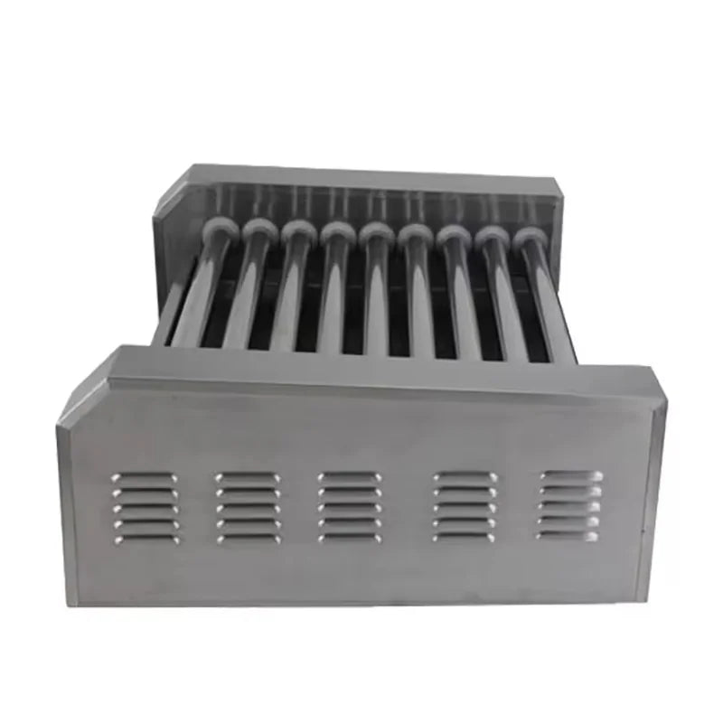 CZ-9 nine-roller hot dog roller grill with timer, stainless steel