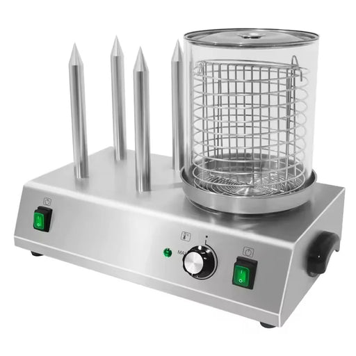 HDW-4 commercial electric hot dog and bun warmer 4 sticks
