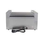 KG-11W eleven-roller hot dog roller grill with warmer drawer, stainless steel