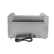 KG-11W eleven-roller hot dog roller grill with warmer drawer, stainless steel