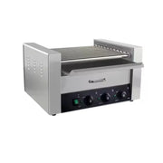 KG-11W eleven-roller hot dog roller grill with warmer drawer, stainless steel