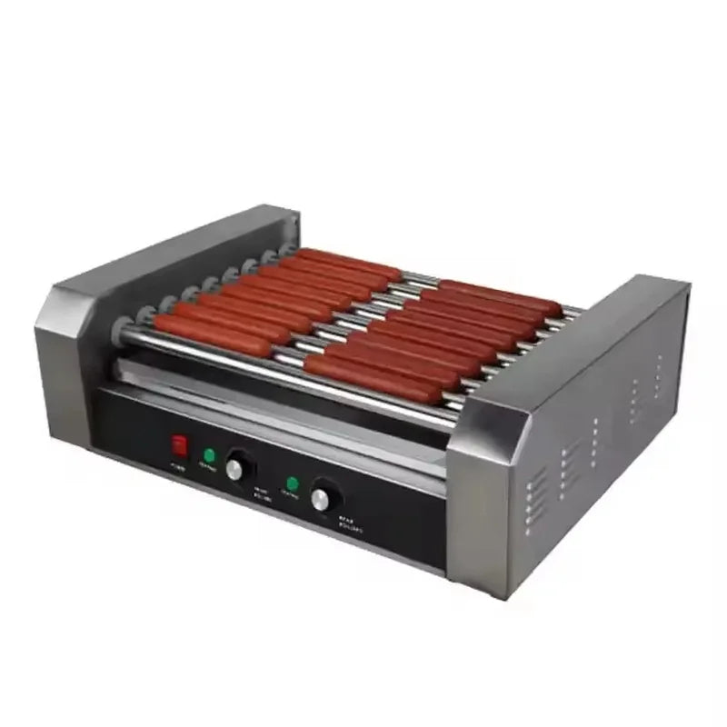 KG-9 nine-roller hot dog roller grill, stainless steel