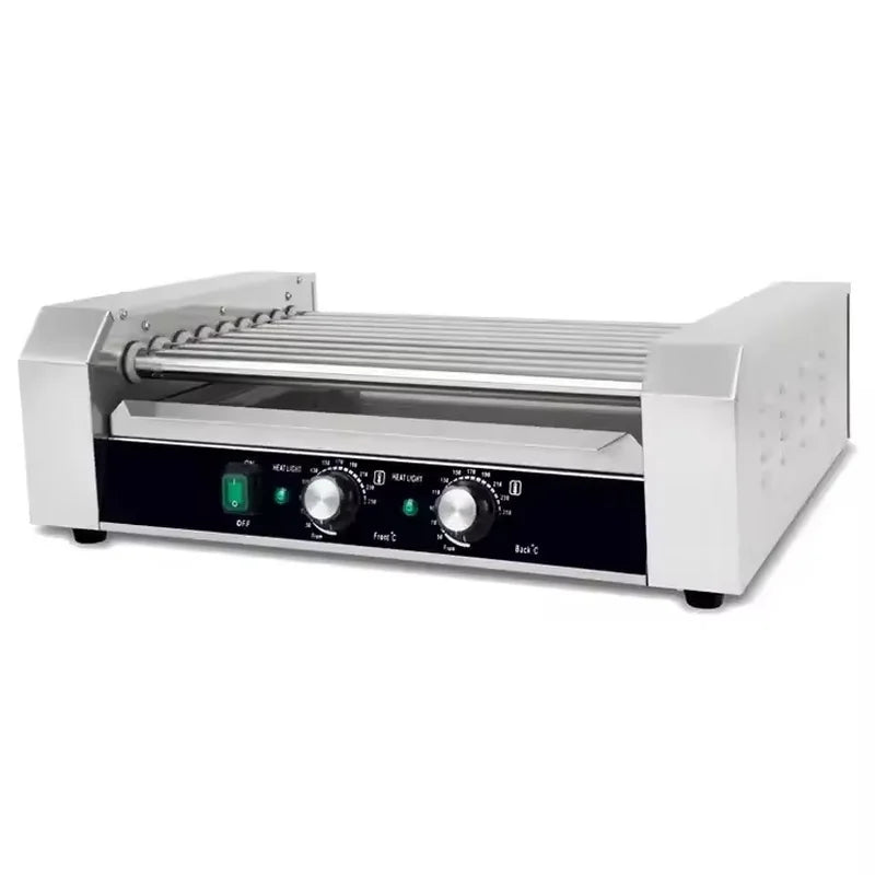 KG-9 nine-roller hot dog roller grill, stainless steel