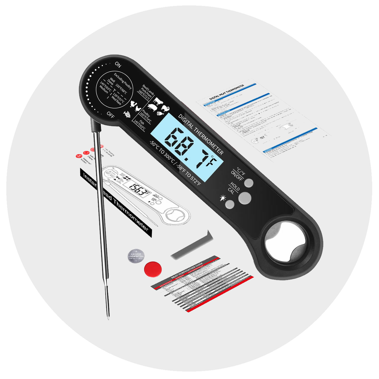 Instant Read Meat Thermometer