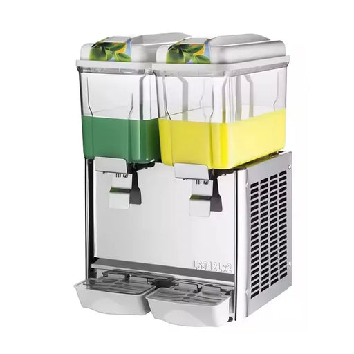 LSJ-12L\*2 twin-bowl commercial cold juice dispenser, 2 × 12L