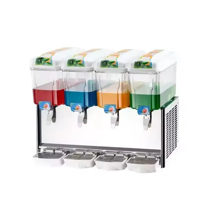 LSJ-19L\*4 four-bowl commercial cold juice dispenser, 4 × 9L