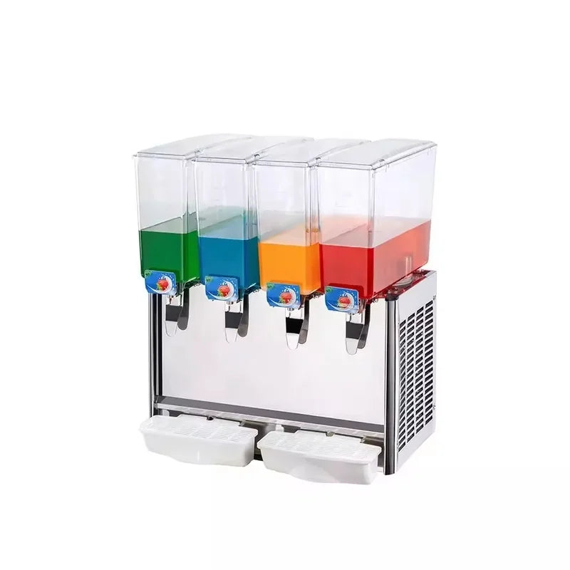 LSJ-19L\*4 four-bowl commercial cold juice dispenser, 4 × 9L