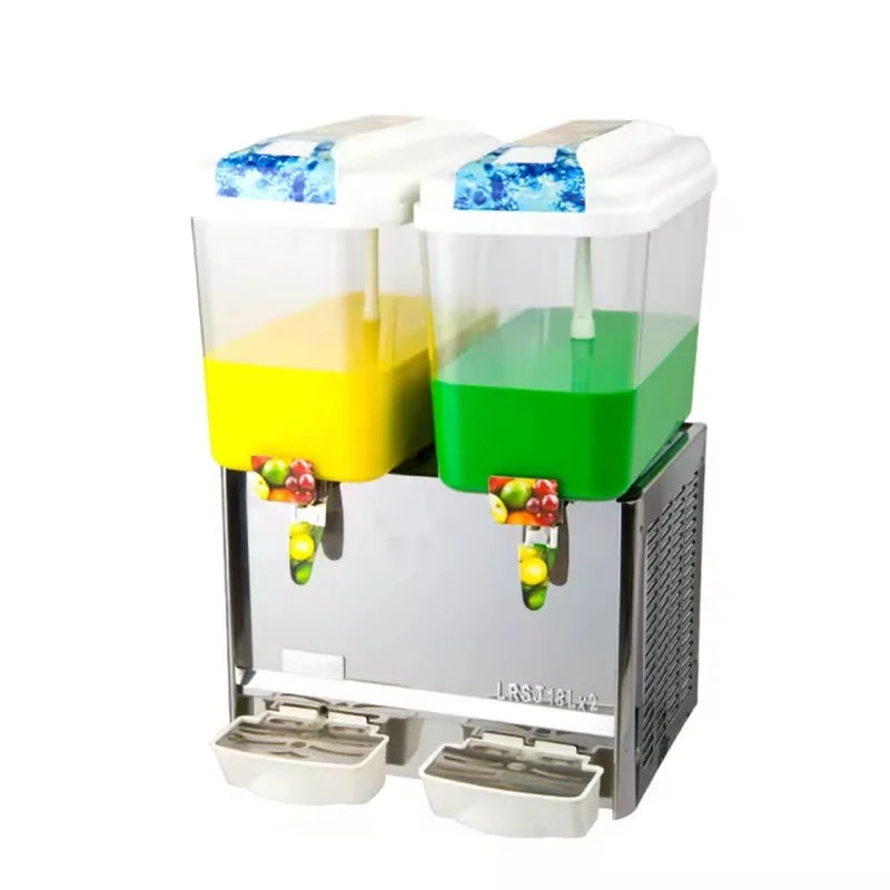 LSP-18L\*2 twin-bowl commercial spray juice dispenser, 2 × 18L