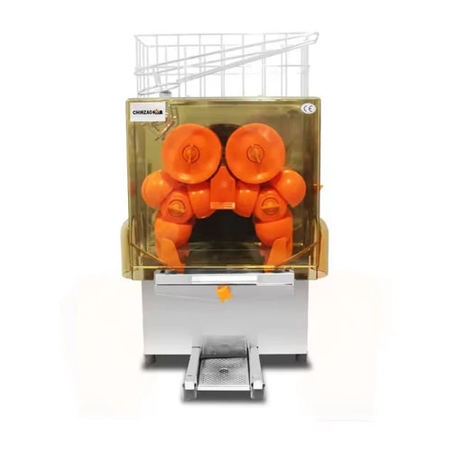 2000E-2 commercial automatic orange juicer, stainless steel floor-standing citrus press