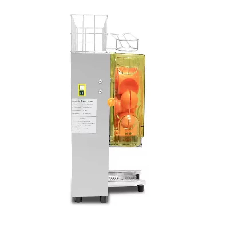 2000E-2 commercial automatic orange juicer, stainless steel floor-standing citrus press