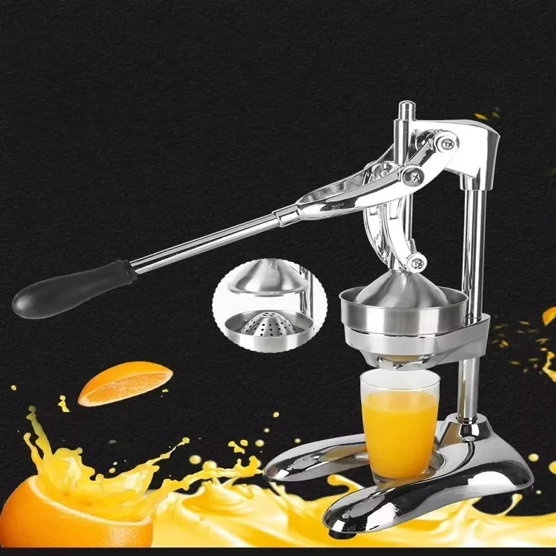 JC-1 manual stainless steel citrus and wheatgrass juicer, portable hand press