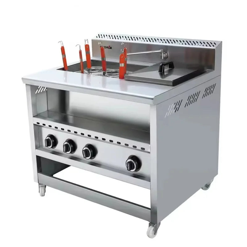 ZML-6+1 6-basket commercial pasta cooker with bain marie