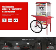 CHZ-8A commercial stainless-steel popcorn machine with butter melting container
