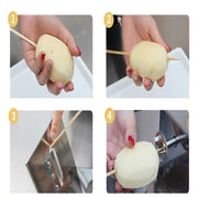 JG-10 hand-operated manual potato spiral slicer, stainless steel