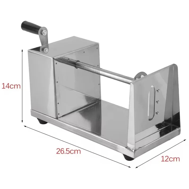 JG-10 hand-operated manual potato spiral slicer, stainless steel