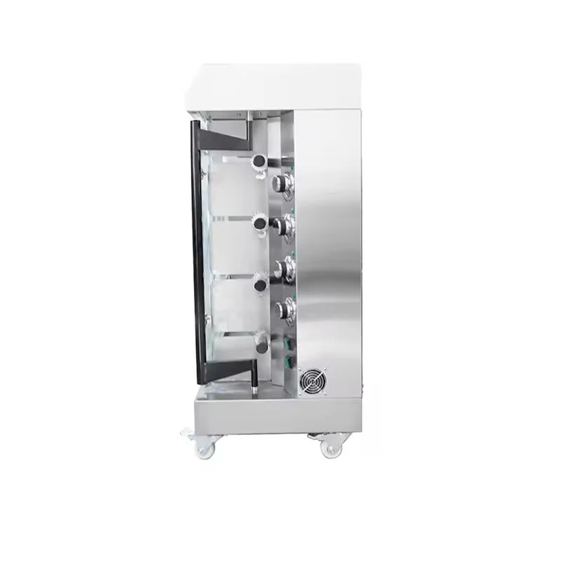 KJL-4E electric commercial chicken rotisserie in stainless steel