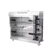 KJL-4G gas commercial chicken rotisserie in stainless steel