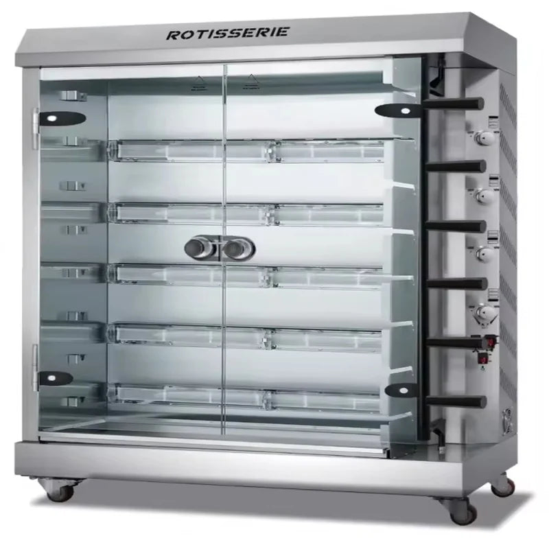 KJL-E electric commercial chicken rotisserie in stainless steel