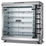 KJL-G gas commercial chicken rotisserie in stainless steel