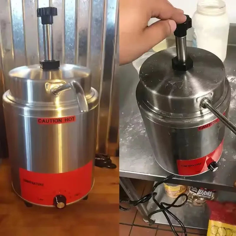 CZ-05A 4.4L countertop commercial sauce and cheese warmer