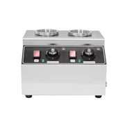 QK-2 commercial 2-tank electric sauce warmer dispenser stainless steel