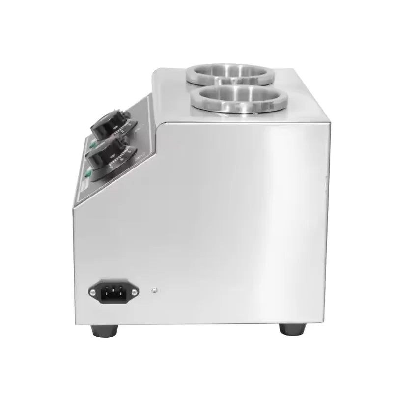 QK-2 commercial 2-tank electric sauce warmer dispenser stainless steel