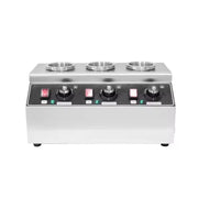 QK-3 commercial 4-tank electric sauce warmer dispenser stainless steel