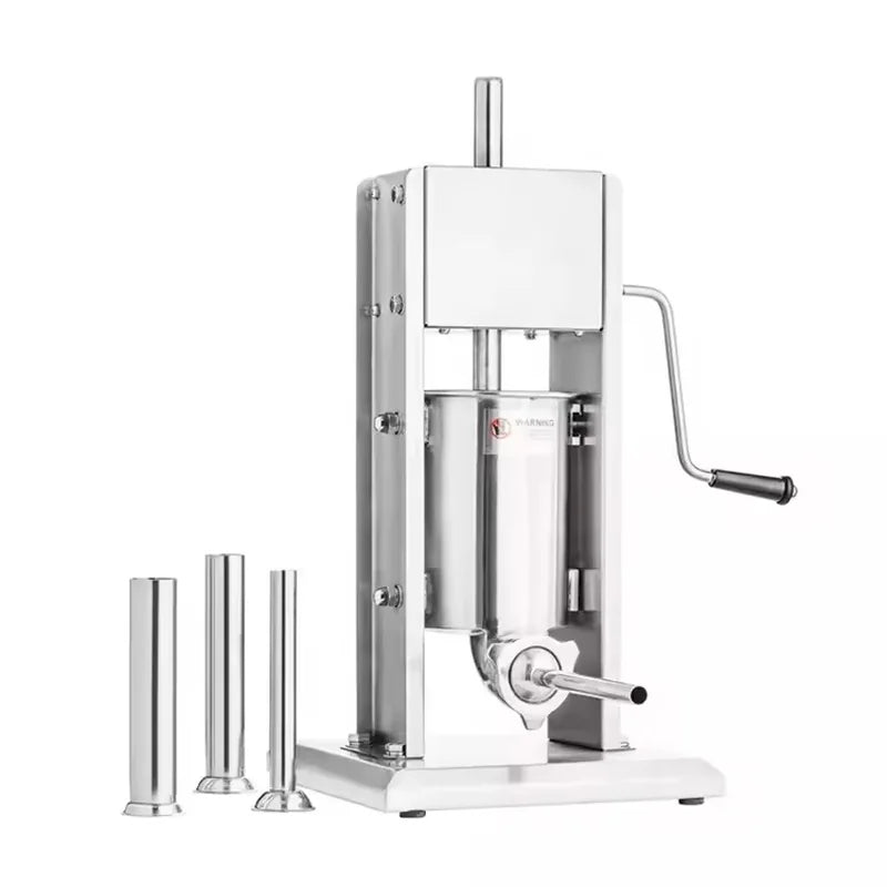 SF-5L 5L stainless steel commercial sausage stuffer with nozzles