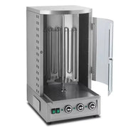 CHZ-830 electric vertical shawarma kebab grill, stainless steel