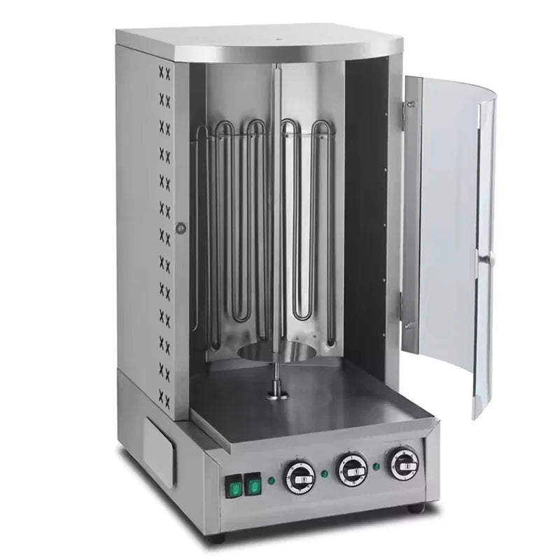 CHZ-830 electric vertical shawarma kebab grill, stainless steel