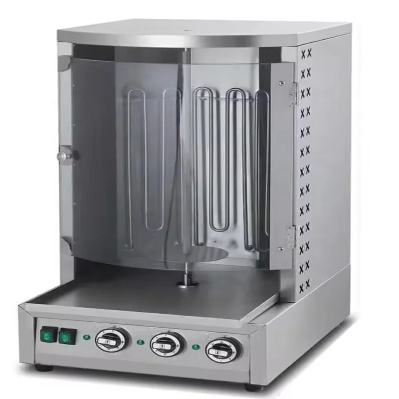 CHZ-830 electric vertical shawarma kebab grill, stainless steel