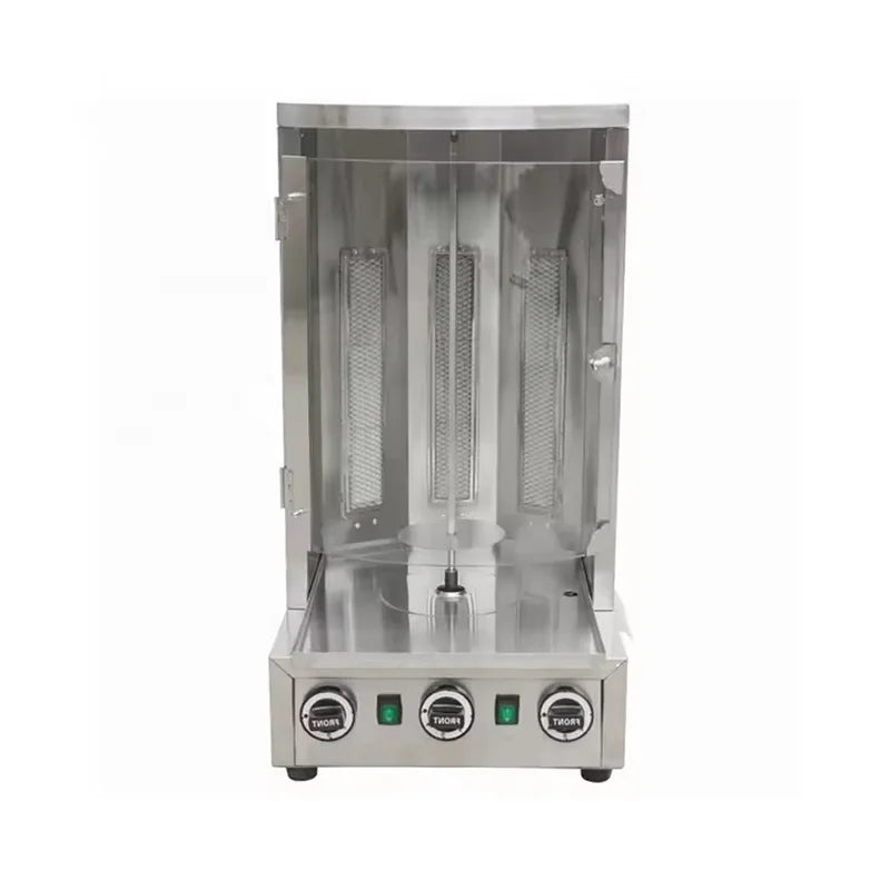 CHZ-832 gas vertical shawarma kebab grill, 3 burners