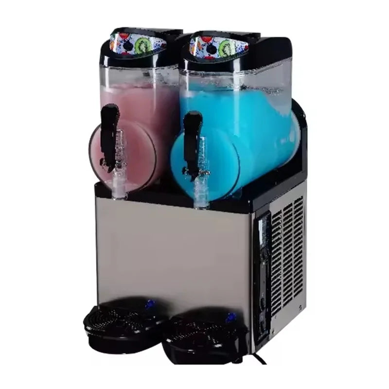 XRJ-10Lx2 twin-tank commercial slush machine, 2 × 10L