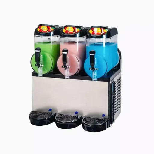 XRJ-10Lx3 triple-tank commercial slush machine, 3 × 10L