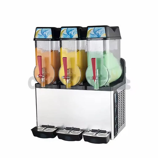 XRJ-12L\*3 triple-tank commercial slush and cold drink machine, 3 × 12L