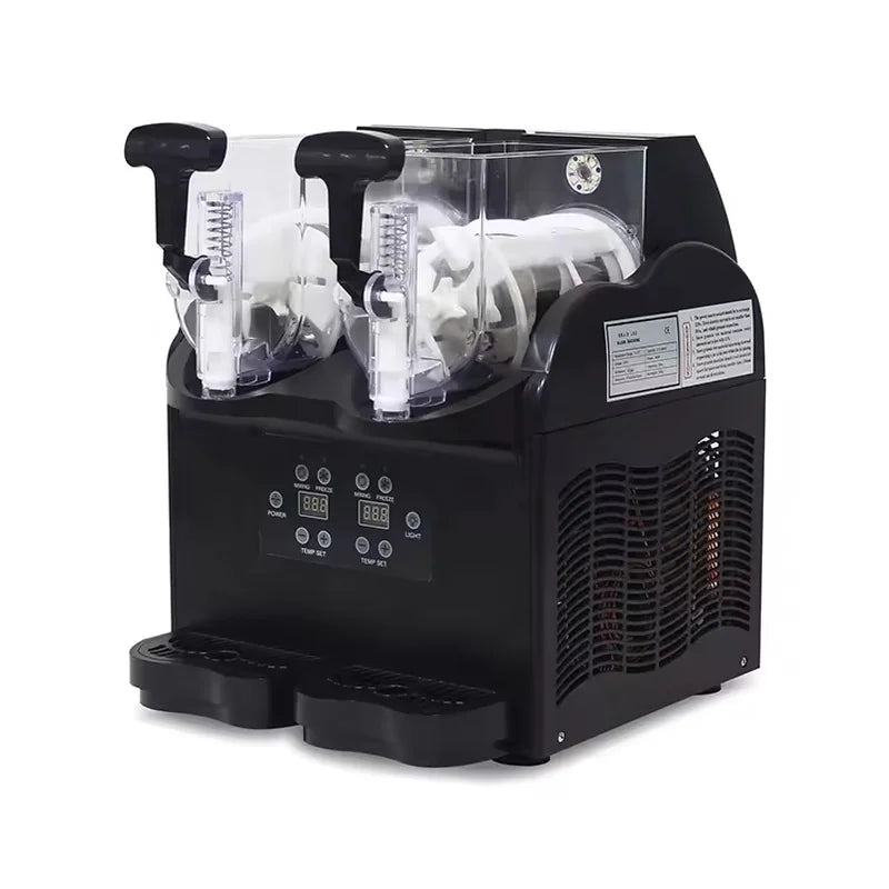 XRJ-3Lx2 compact twin-tank countertop slush machine, 2 × 3.5L