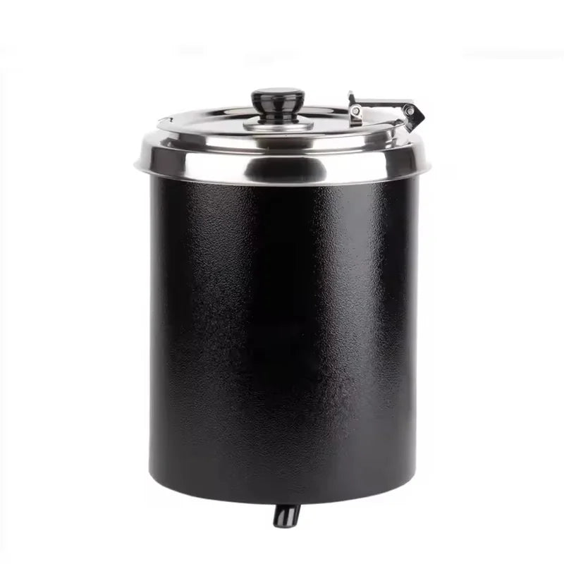SB-5700 5L round commercial soup kettle with single-handled lid