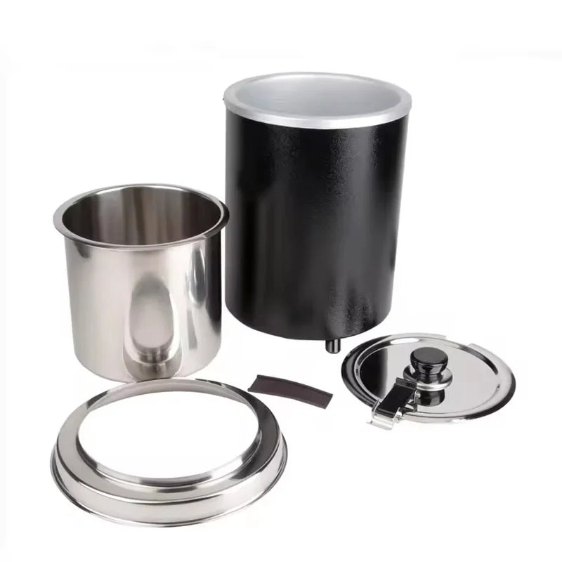 SB-5700 5L round commercial soup kettle with single-handled lid