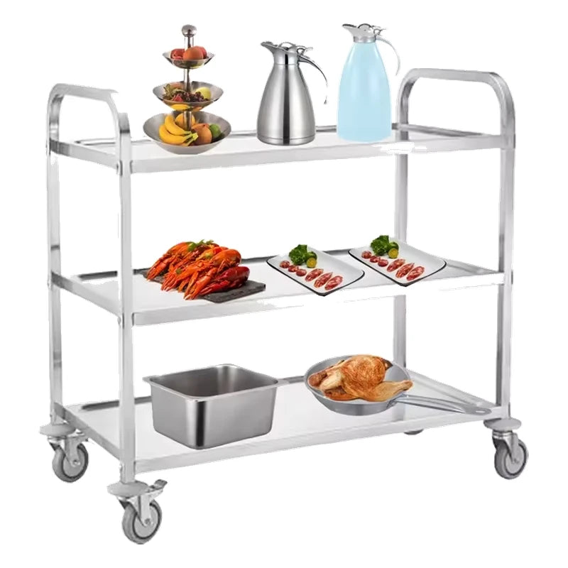 Stainless Steel Trolley — Commercial Grade