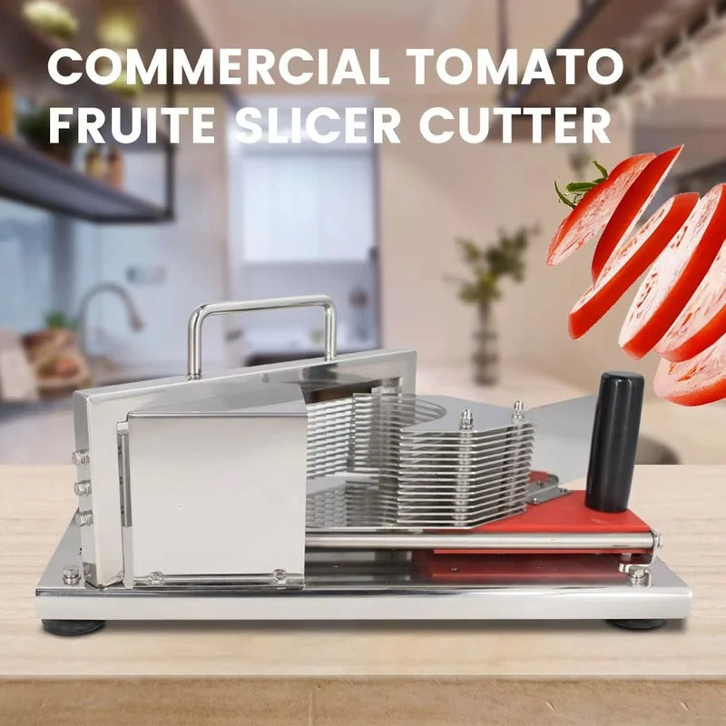 HT-4 manual 4mm commercial tomato slicer, stainless steel blades