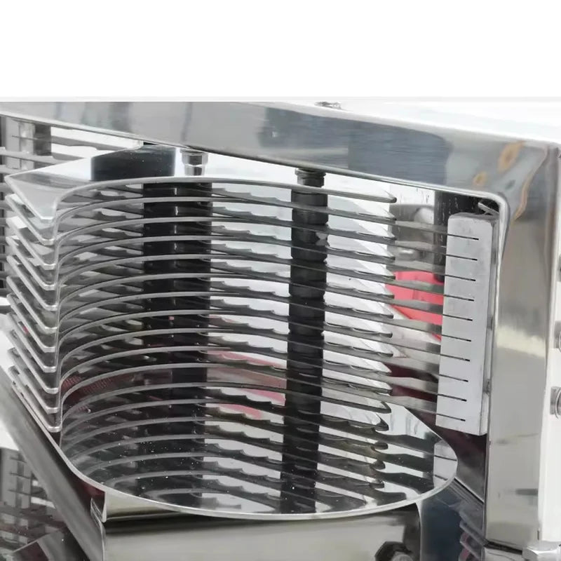 HT-5.5 manual 12-blade commercial tomato slicer, stainless steel