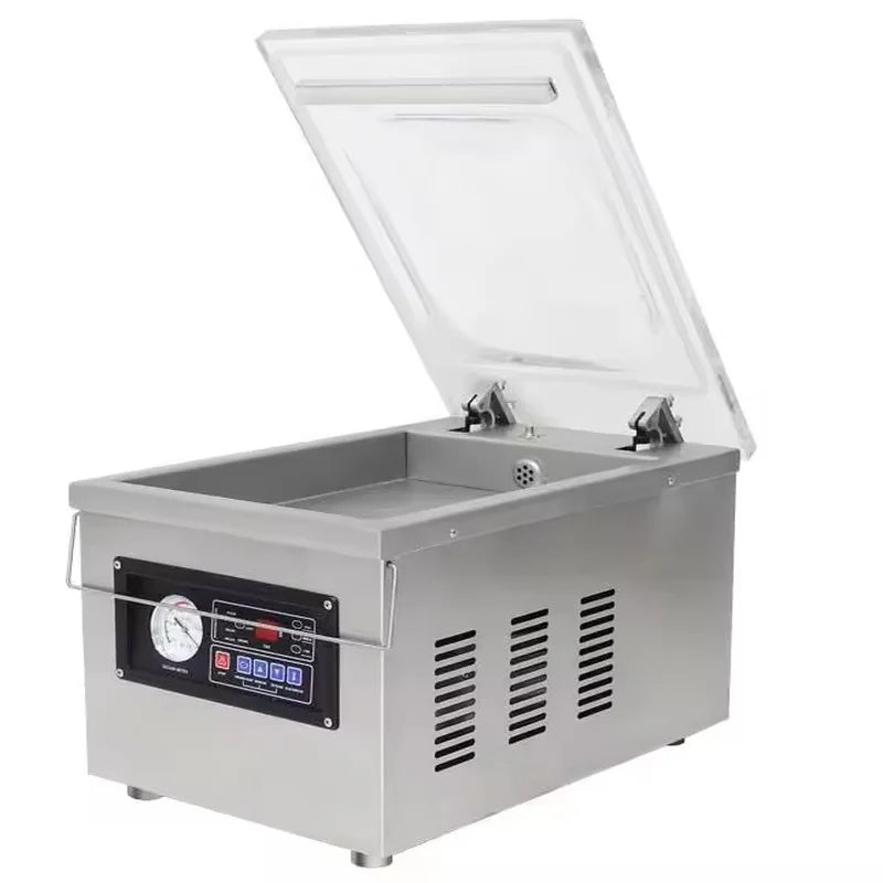 DZ-260PD single-chamber tabletop vacuum sealer, stainless steel