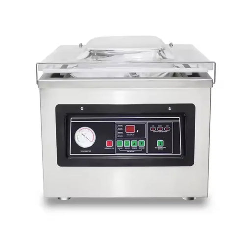 DZ-400/2F dual-seal chamber vacuum sealer, stainless steel