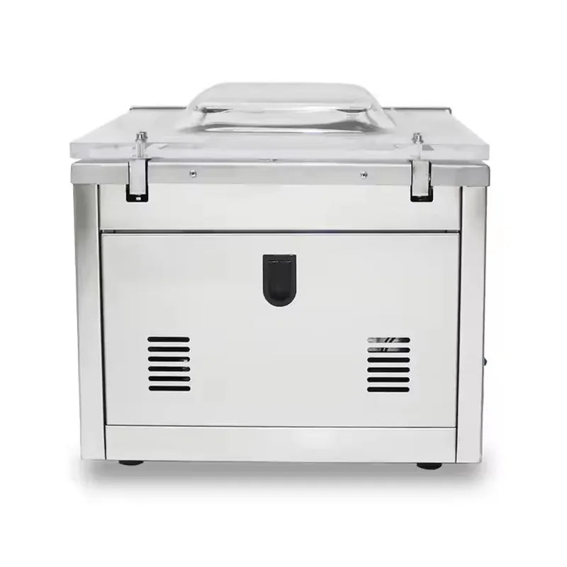 DZ-400/2F dual-seal chamber vacuum sealer, stainless steel